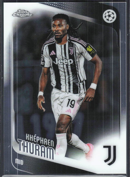 Khéphren Thuram – 2025-26 Topps Chrome UEFA Club Competitions #71 – framsida