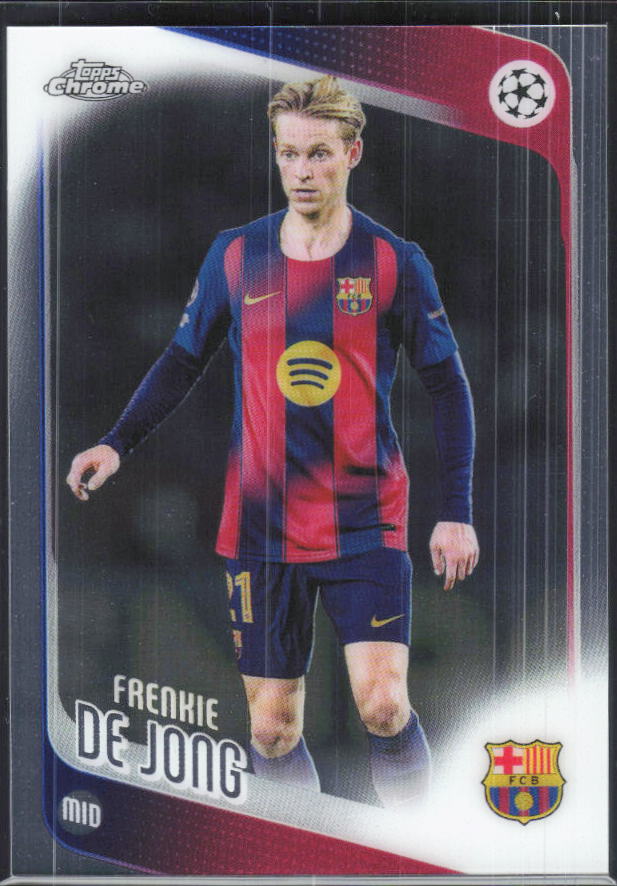 Frenkie de Jong – 2025-26 Topps Chrome UEFA Club Competitions #135 – framsida