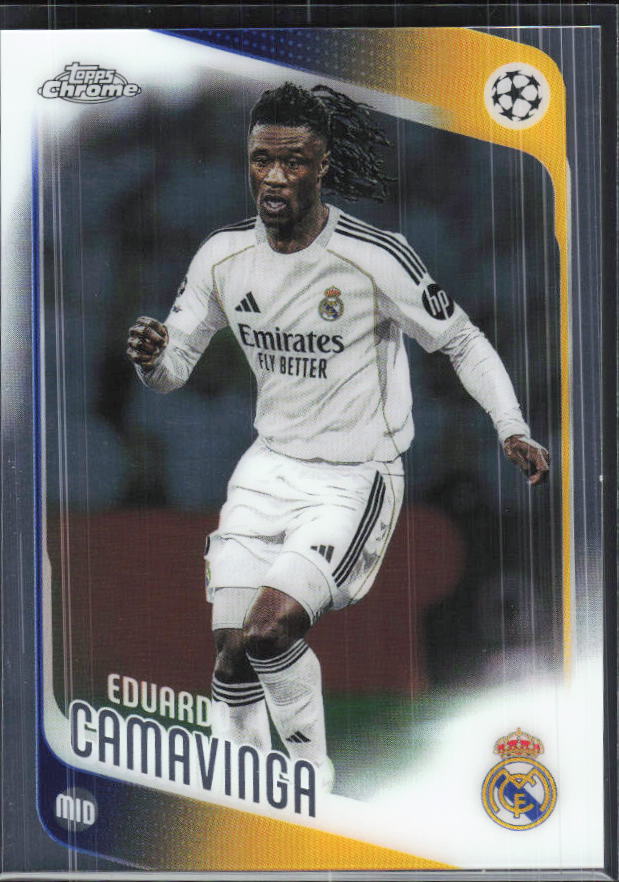 Eduardo Camavinga – 2025-26 Topps Chrome UEFA Club Competitions #31 – framsida