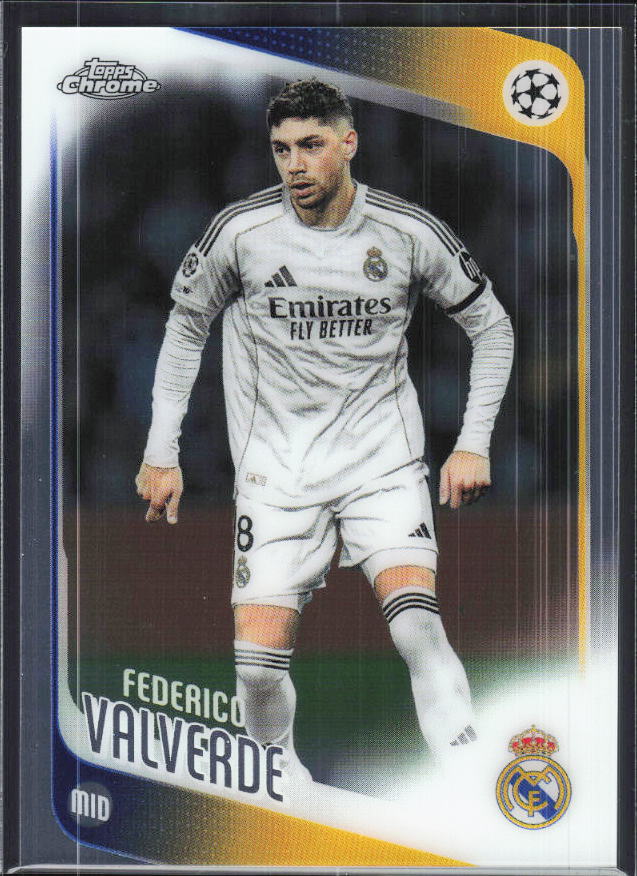 Federico Valverde – 2025-26 Topps Chrome UEFA Club Competitions #65 – framsida