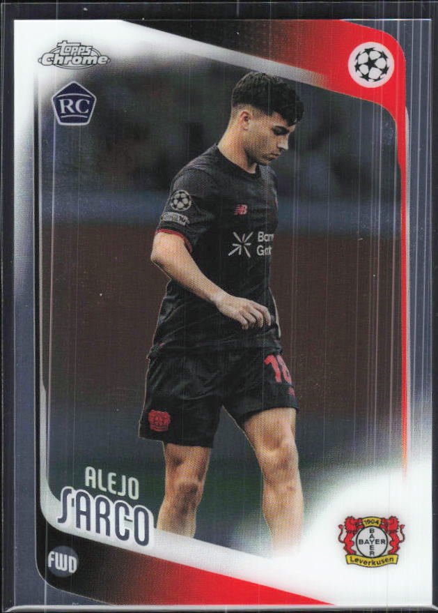 Alejo Sarco – 2025-26 Topps Chrome UEFA Club Competitions #44 – framsida