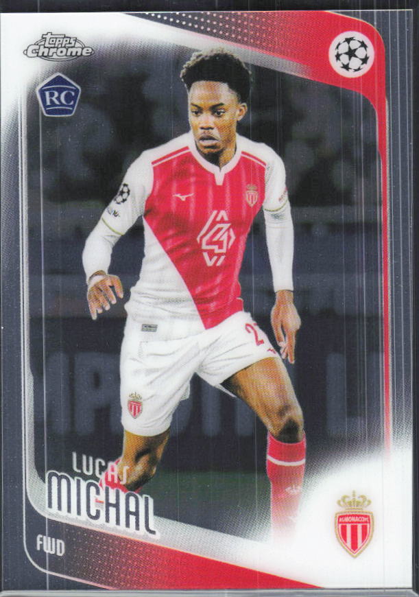 Lucas Michal – 2025-26 Topps Chrome UEFA Club Competitions #94 – framsida