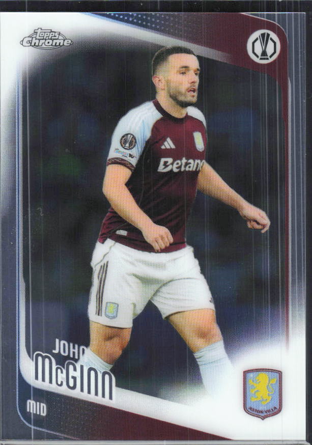 John McGinn – 2025-26 Topps Chrome UEFA Club Competitions #28 – framsida