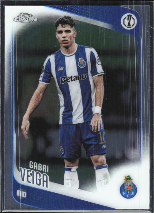 Gabri Veiga – 2025-26 Topps Chrome UEFA Club Competitions #87 – framsida