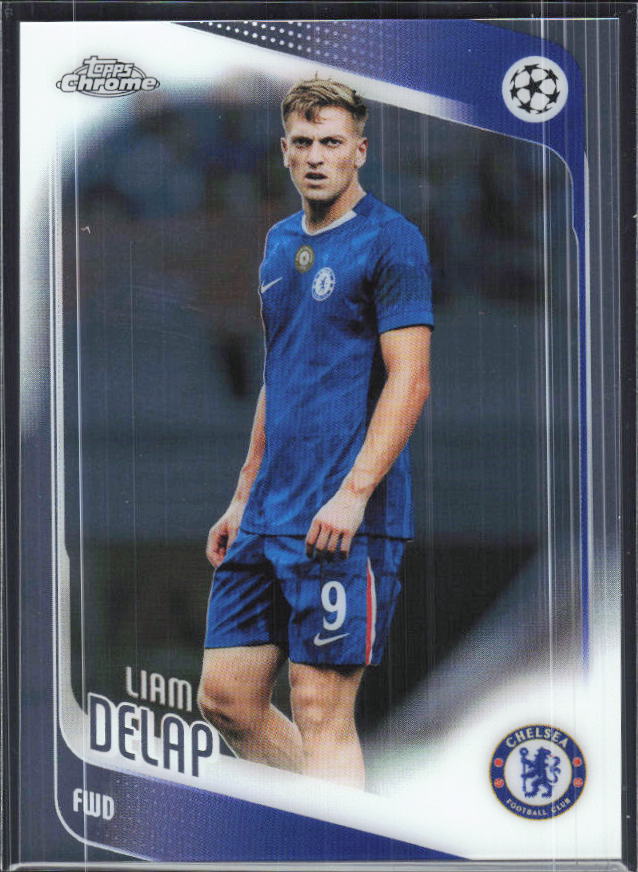 Liam Delap – 2025-26 Topps Chrome UEFA Club Competitions #192 – framsida