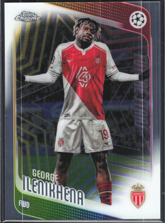 George Ilenikhena – 2025-26 Topps Chrome UEFA Club Competitions #129 – framsida