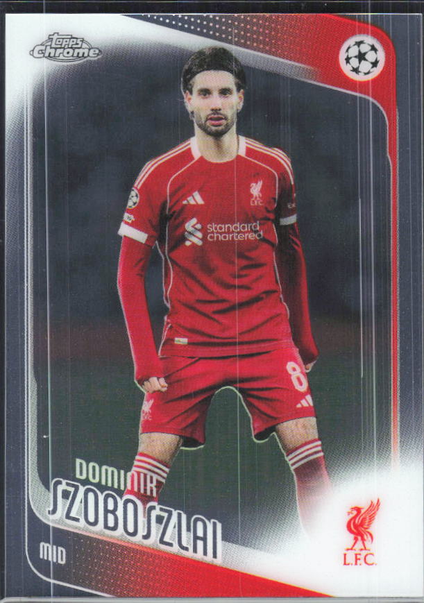 Dominik Szoboszlai – 2025-26 Topps Chrome UEFA Club Competitions #78 – framsida