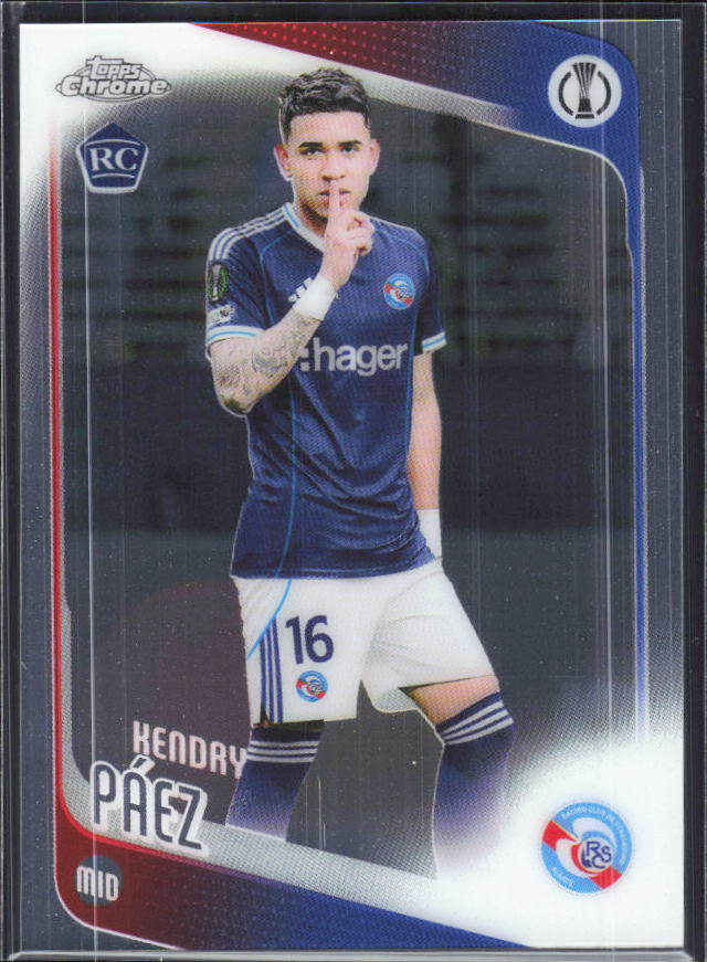 Kendry Páez – 2025-26 Topps Chrome UEFA Club Competitions #29 – framsida
