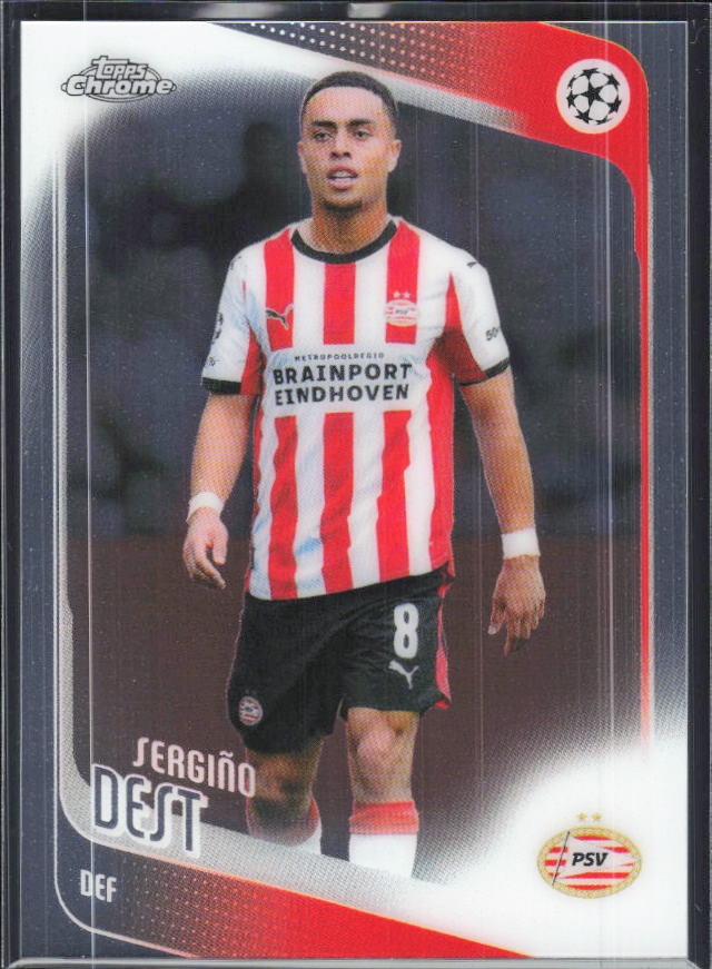 Sergiño Dest – 2025-26 Topps Chrome UEFA Club Competitions #169 – framsida