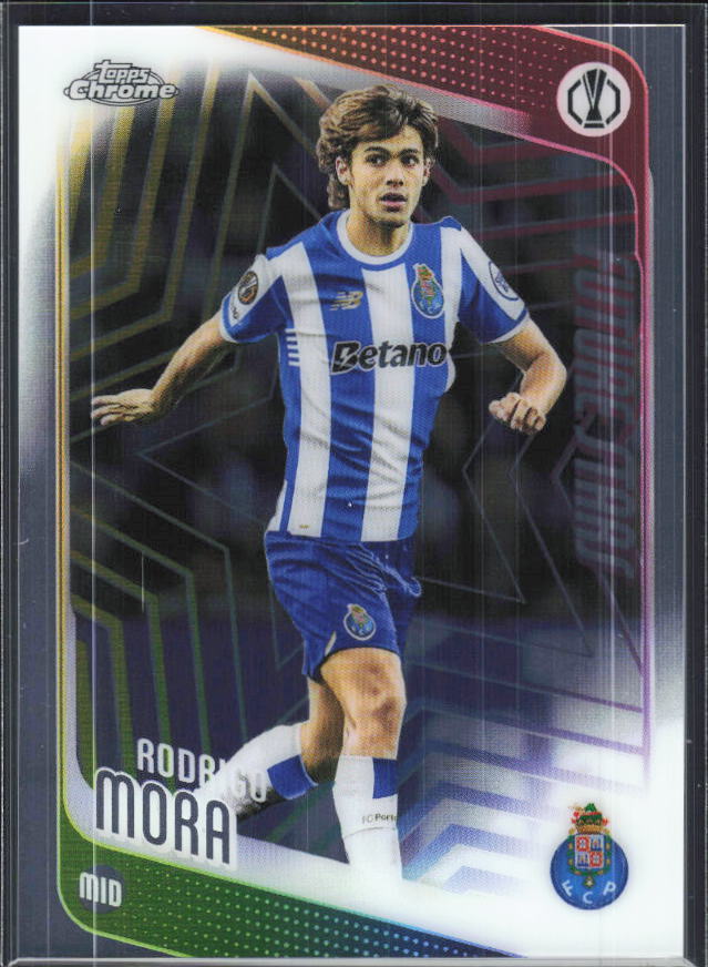 Rodrigo Mora – 2025-26 Topps Chrome UEFA Club Competitions #83 – framsida