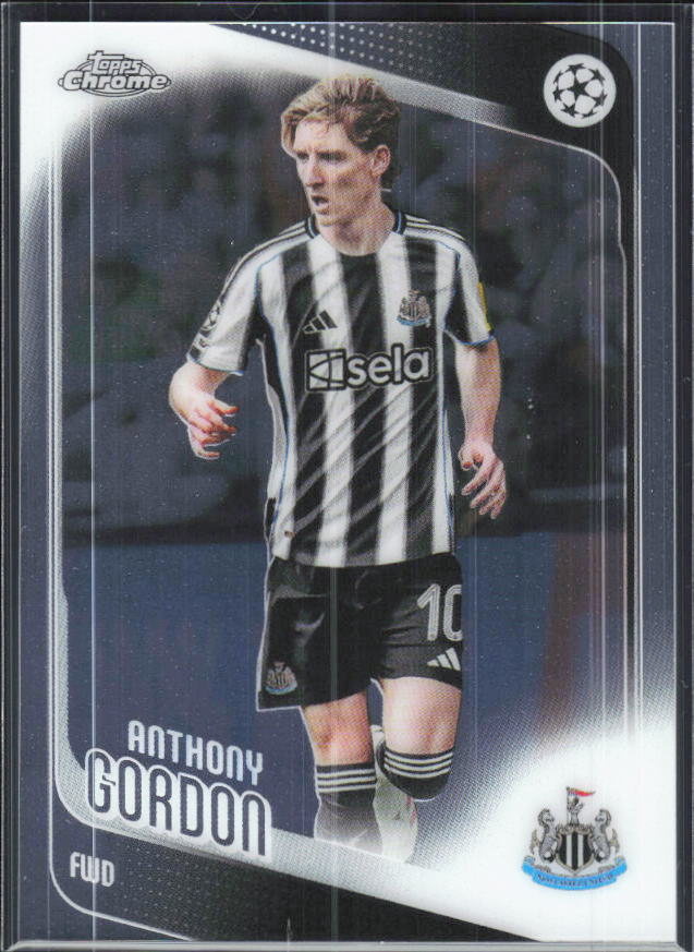 Anthony Gordon – 2025-26 Topps Chrome UEFA Club Competitions #159 – framsida