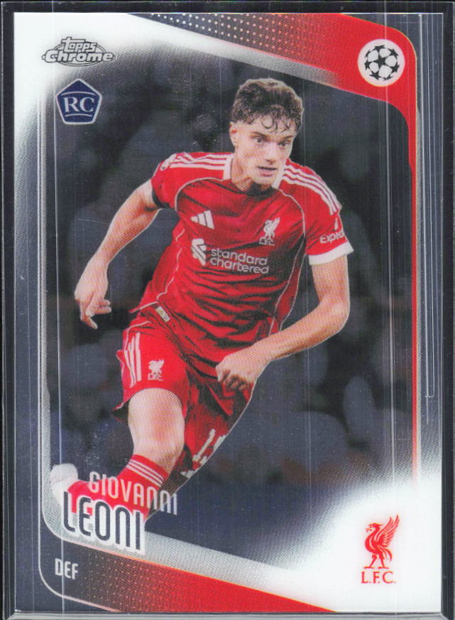 Giovanni Leoni – 2025-26 Topps Chrome UEFA Club Competitions #73 – framsida