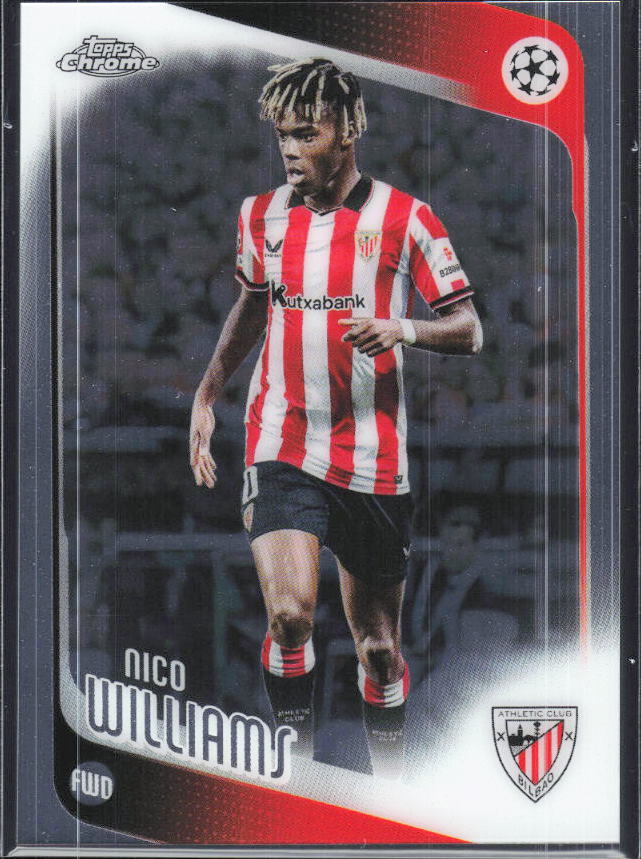 Nico Williams – 2025-26 Topps Chrome UEFA Club Competitions #38 – framsida