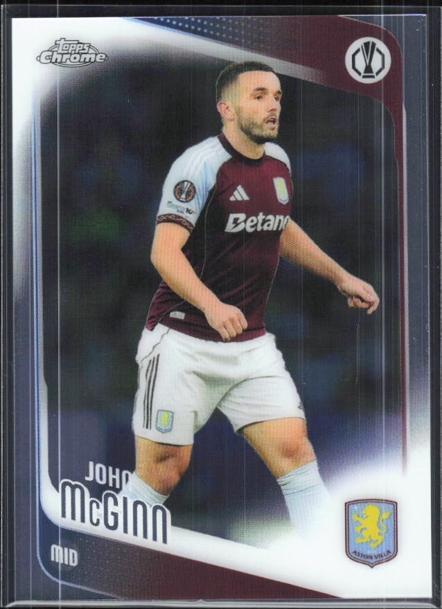 John McGinn – 2025-26 Topps Chrome UEFA Club Competitions #28 – framsida