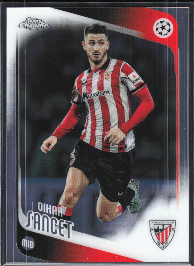 Oihan Sancet – 2025-26 Topps Chrome UEFA Club Competitions #195 – framsida
