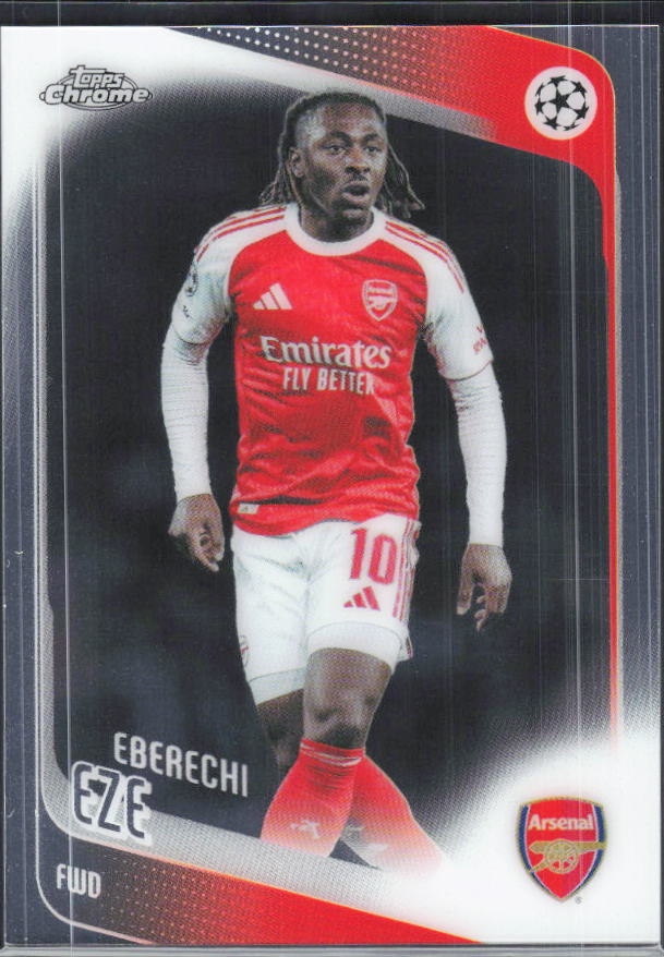 Eberechi Eze – 2025-26 Topps Chrome UEFA Club Competitions #194 – framsida