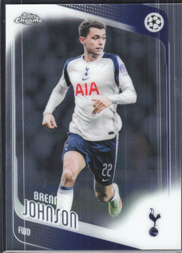 Brennan Johnson – 2025-26 Topps Chrome UEFA Club Competitions #18 – framsida