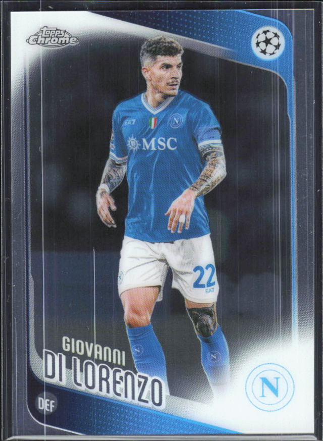 Giovanni Di Lorenzo – 2025-26 Topps Chrome UEFA Club Competitions #77 – framsida