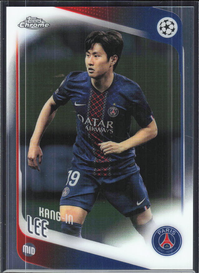 Kang-in Lee – 2025-26 Topps Chrome UEFA Club Competitions #185 – framsida