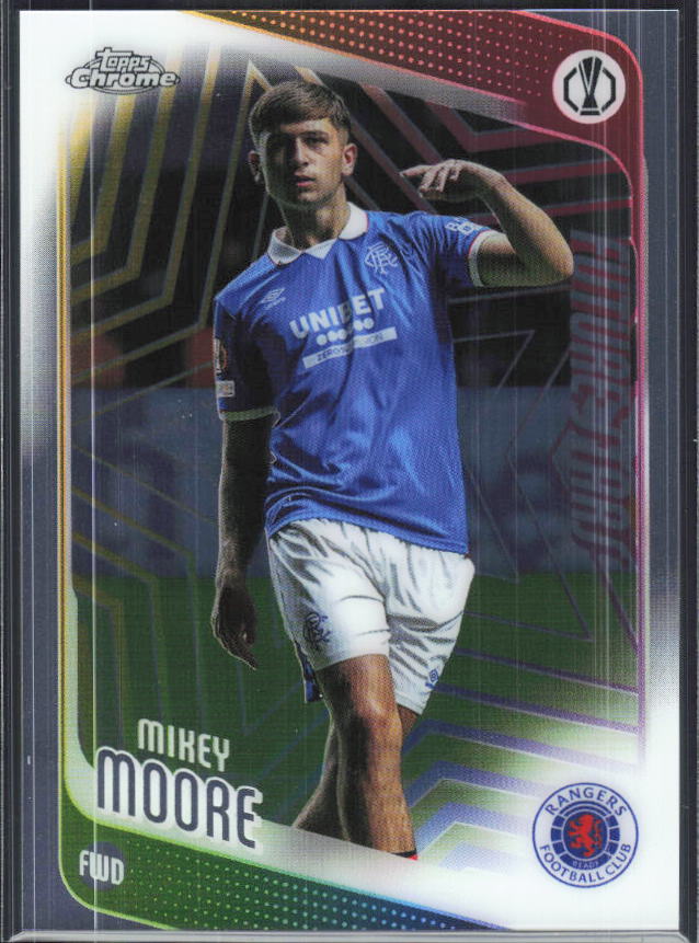 Mikey Moore – 2025-26 Topps Chrome UEFA Club Competitions #56 – framsida