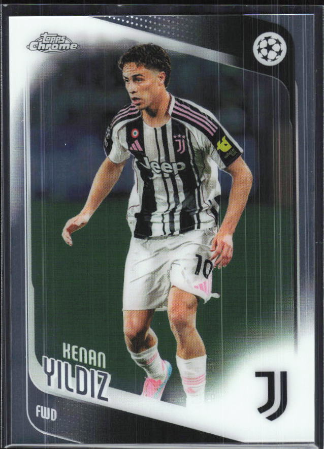 Kenan Yildiz – 2025-26 Topps Chrome UEFA Club Competitions #147 – framsida