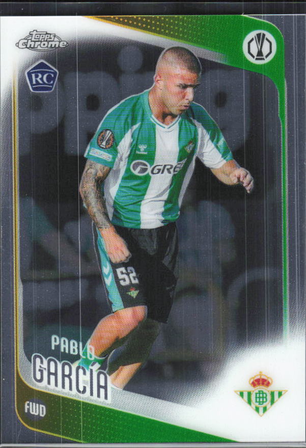 Pablo García – 2025-26 Topps Chrome UEFA Club Competitions #174 – framsida