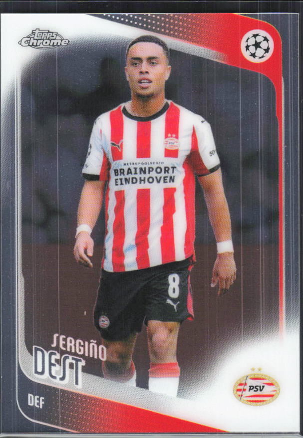 Sergiño Dest – 2025-26 Topps Chrome UEFA Club Competitions #169 – framsida