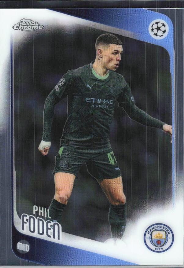Phil Foden – 2025-26 Topps Chrome UEFA Club Competitions #103 – framsida