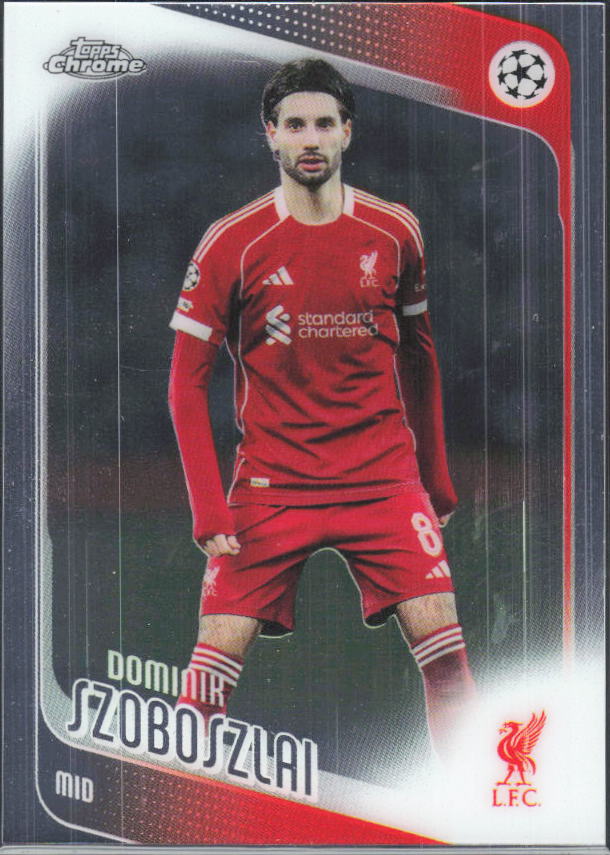 Dominik Szoboszlai – 2025-26 Topps Chrome UEFA Club Competitions #78 – framsida