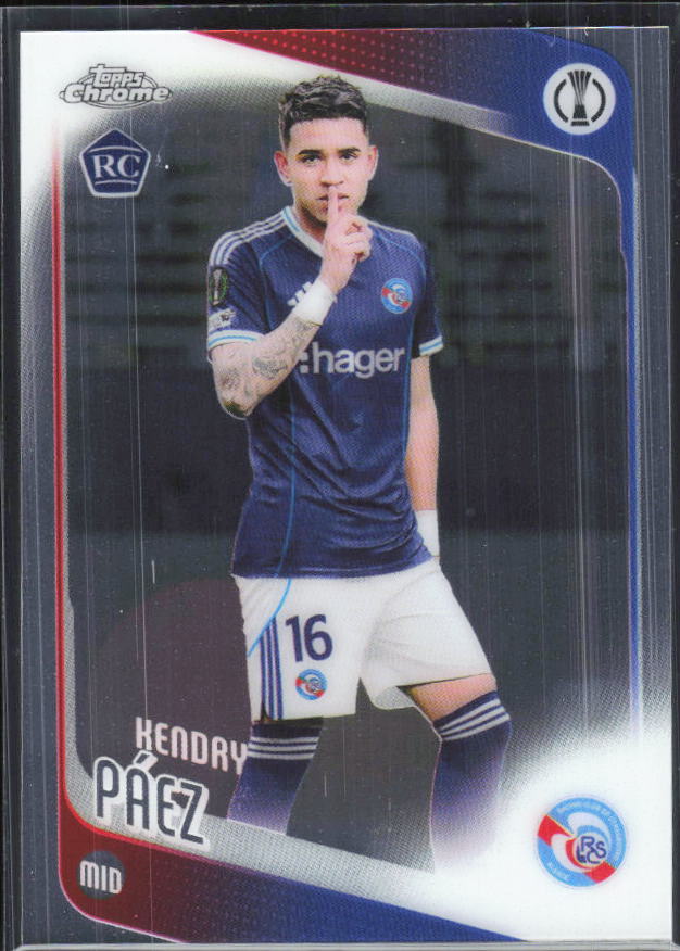 Kendry Páez – 2025-26 Topps Chrome UEFA Club Competitions #29 – framsida