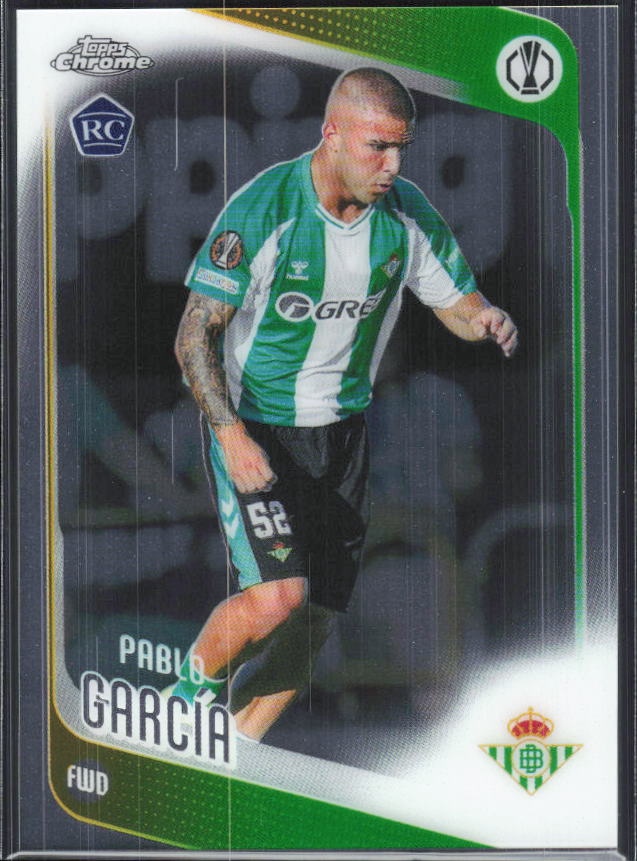 Pablo García – 2025-26 Topps Chrome UEFA Club Competitions #174 – framsida