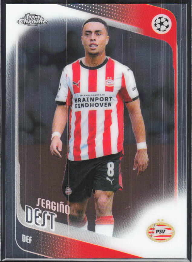 Sergiño Dest – 2025-26 Topps Chrome UEFA Club Competitions #169 – framsida