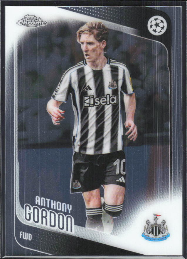 Anthony Gordon – 2025-26 Topps Chrome UEFA Club Competitions #159 – framsida