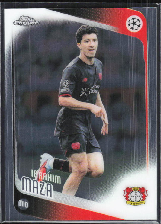 Ibrahim Maza – 2025-26 Topps Chrome UEFA Club Competitions #72 – framsida