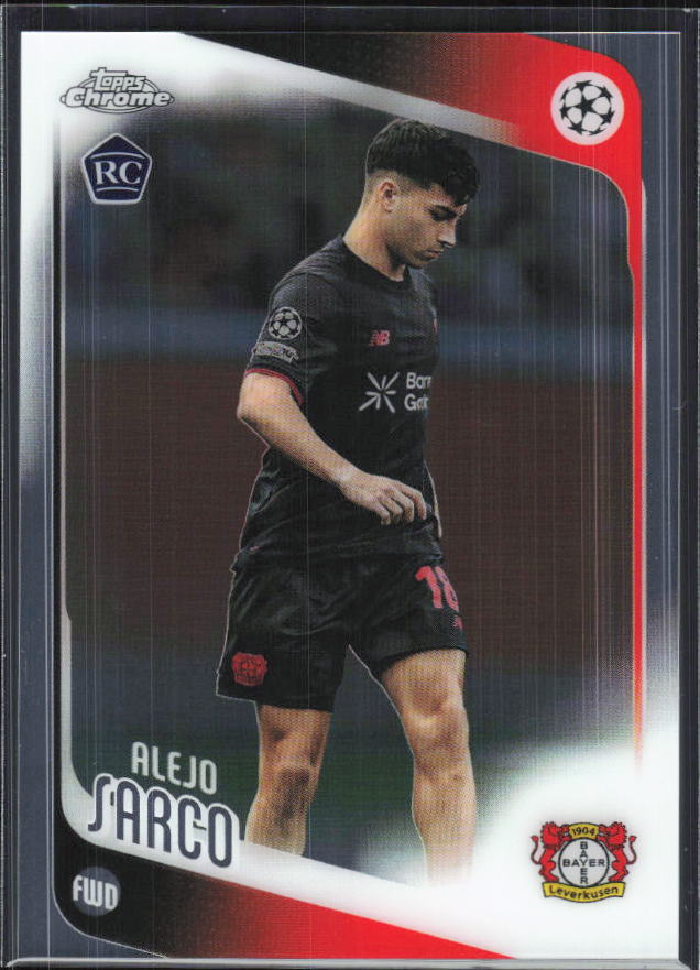 Alejo Sarco – 2025-26 Topps Chrome UEFA Club Competitions #44 – framsida