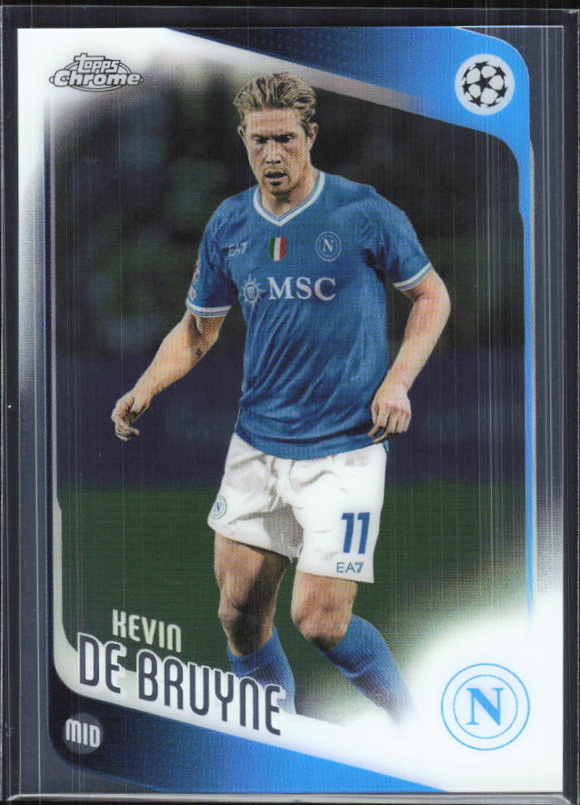 Kevin De Bruyne – 2025-26 Topps Chrome UEFA Club Competitions #200 – framsida