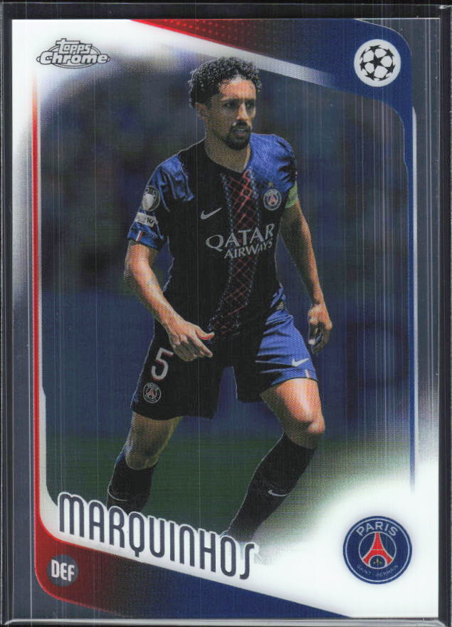 Marquinhos – 2025-26 Topps Chrome UEFA Club Competitions #92 – framsida