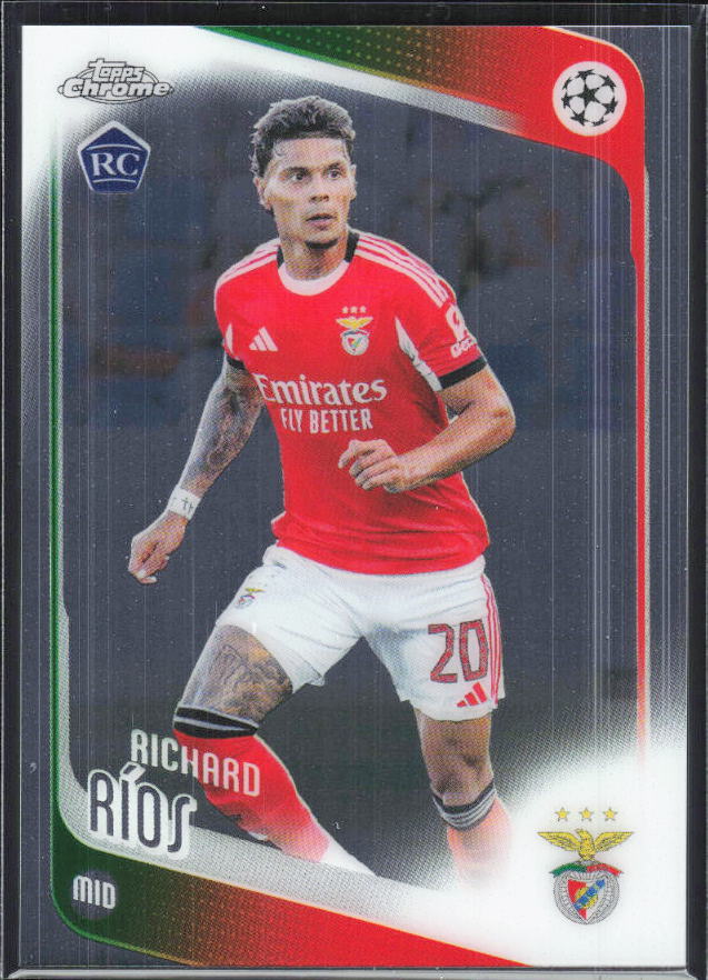 Richard Ríos – 2025-26 Topps Chrome UEFA Club Competitions #16 – framsida