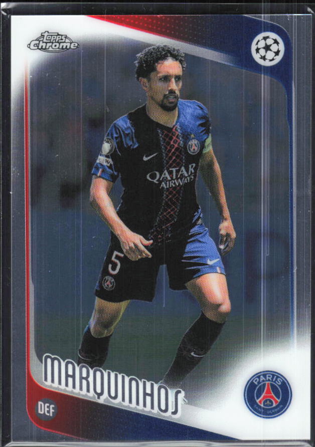 Marquinhos – 2025-26 Topps Chrome UEFA Club Competitions #92 – framsida