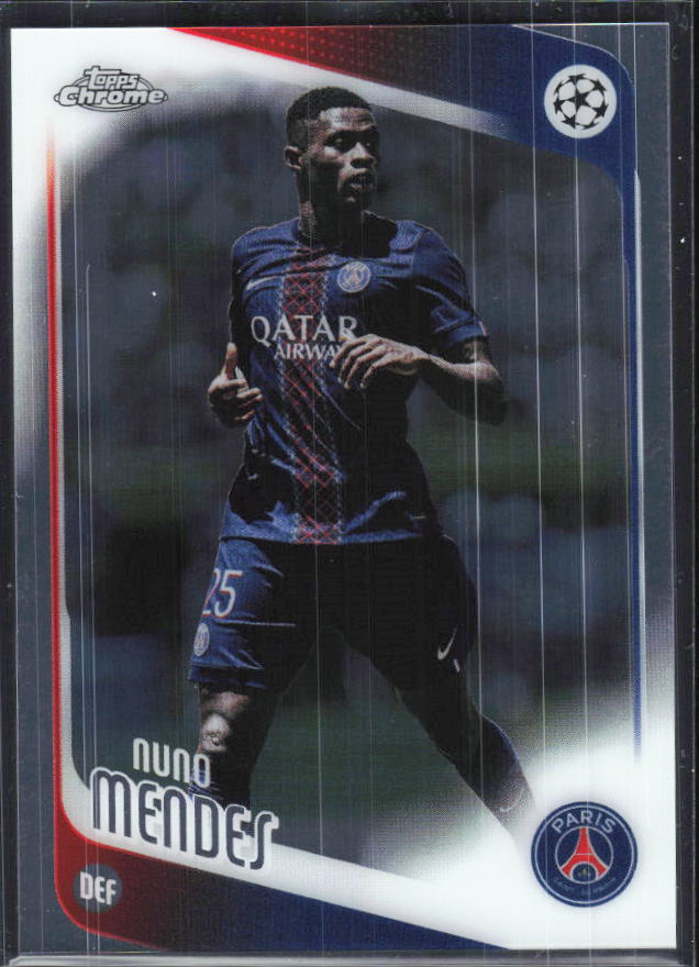 Nuno Mendes – 2025-26 Topps Chrome UEFA Club Competitions #69 – framsida