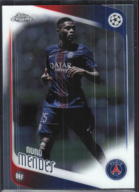 Nuno Mendes – 2025-26 Topps Chrome UEFA Club Competitions #69 – framsida