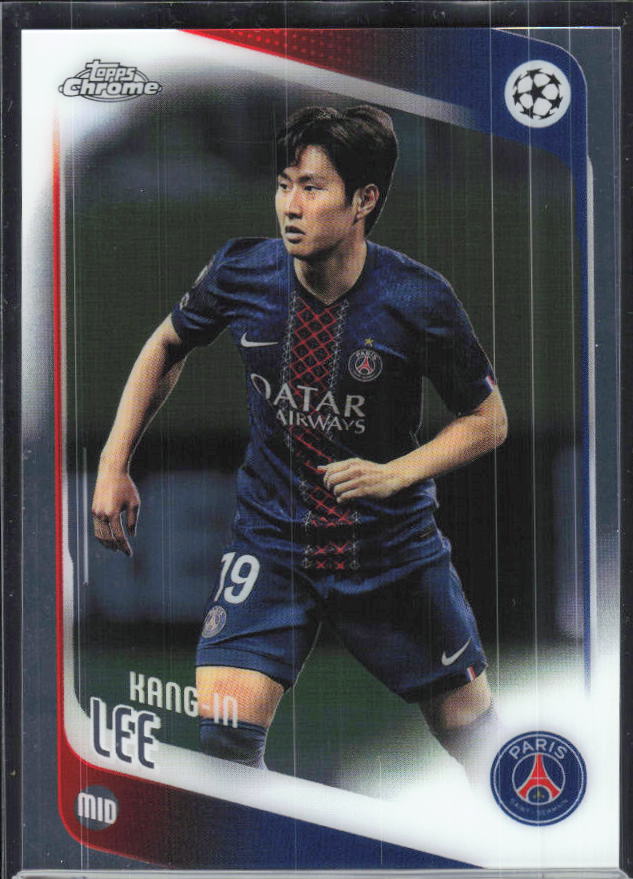 Kang-in Lee – 2025-26 Topps Chrome UEFA Club Competitions #185 – framsida