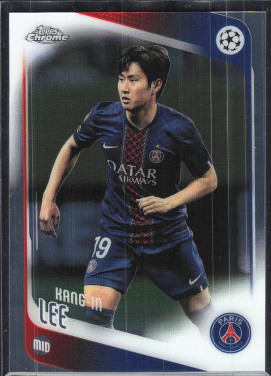 Kang-in Lee – 2025-26 Topps Chrome UEFA Club Competitions #185 – framsida
