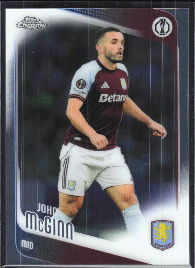 John McGinn – 2025-26 Topps Chrome UEFA Club Competitions #28 – framsida
