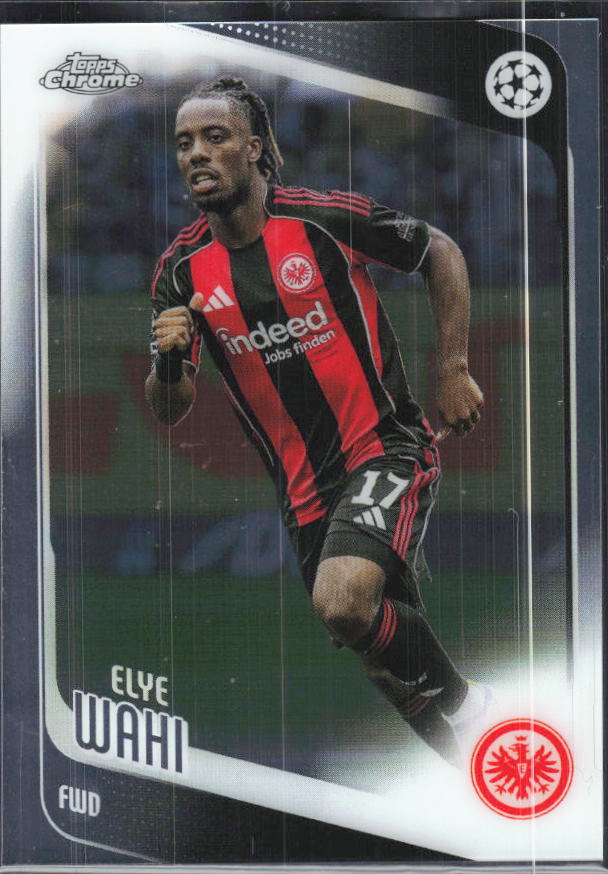 Elye Wahi – 2025-26 Topps Chrome UEFA Club Competitions #61 – framsida