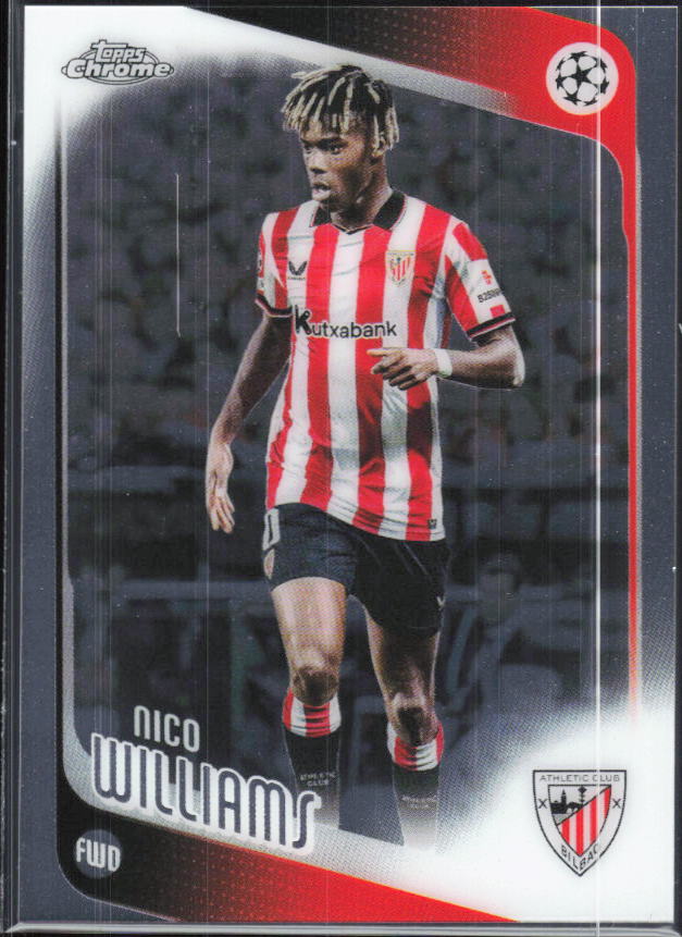 Nico Williams – 2025-26 Topps Chrome UEFA Club Competitions #38 – framsida
