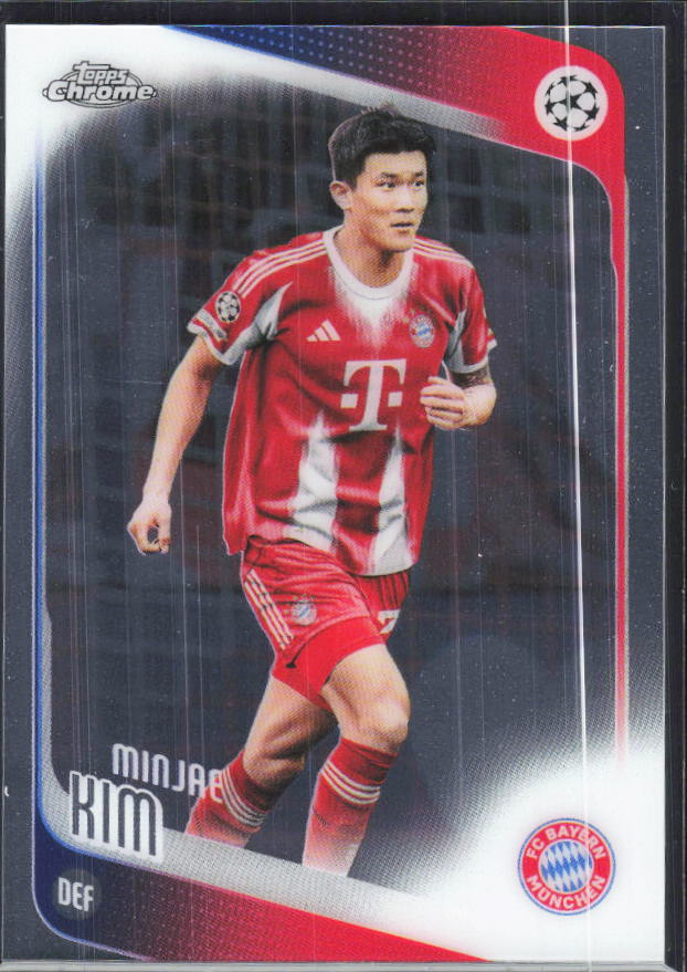 Minjae Kim – 2025-26 Topps Chrome UEFA Club Competitions #101 – framsida