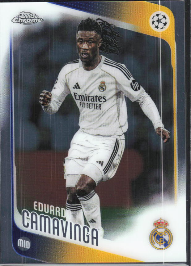 Eduardo Camavinga – 2025-26 Topps Chrome UEFA Club Competitions #31 – framsida