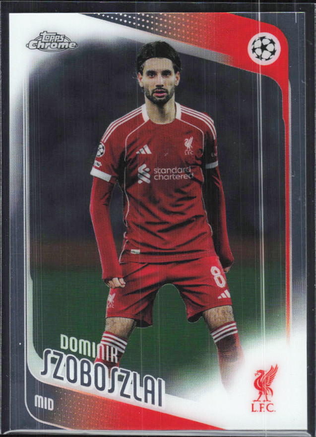 Dominik Szoboszlai – 2025-26 Topps Chrome UEFA Club Competitions #78 – framsida