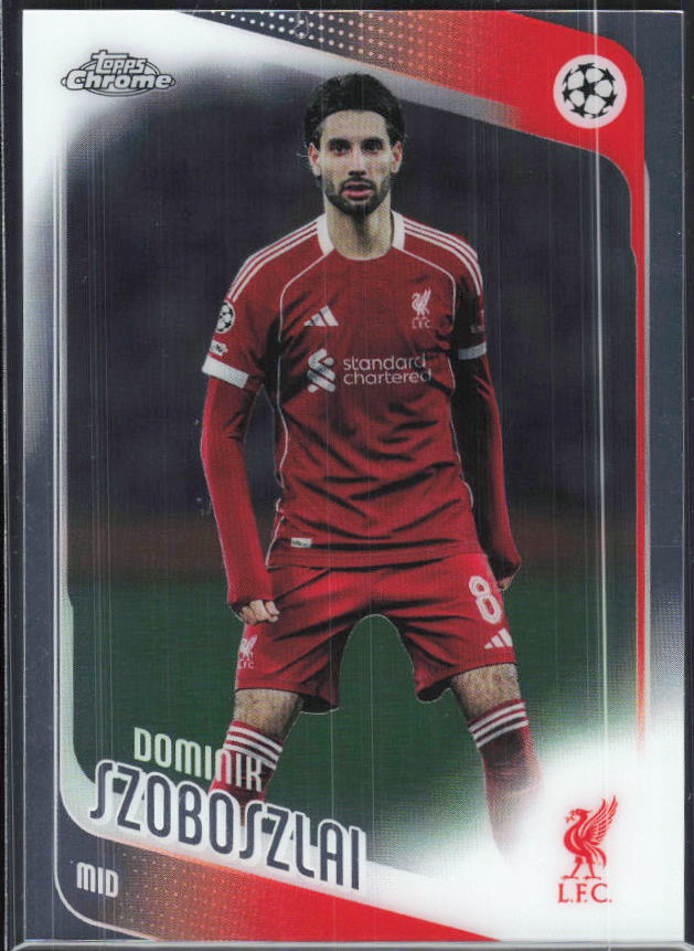 Dominik Szoboszlai – 2025-26 Topps Chrome UEFA Club Competitions #78 – framsida